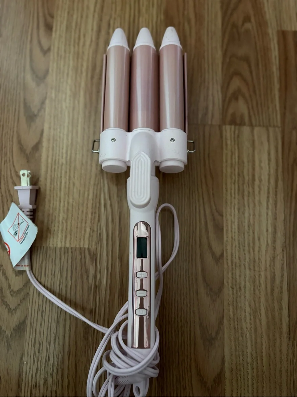 Triple Barrel Pink Hair Waver - Unbranded